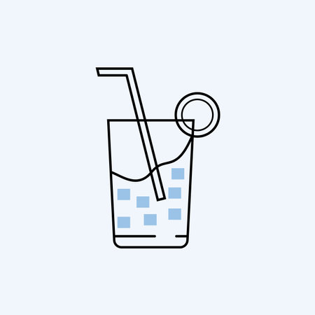 Drink icon. Simple illustration. Vector Design Signのイラスト素材