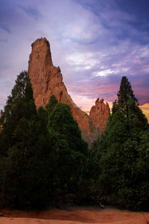 Colorado Garden of Gods landscapeの写真素材