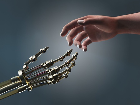 human and robot helping hands human and robot helping hands