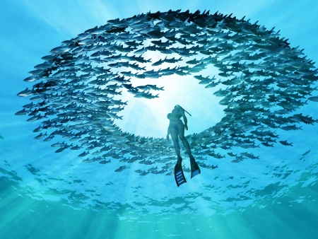 eye of the oceanの写真素材