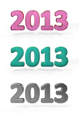 new year 2013 numbersの写真素材