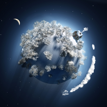 christmas time at small planetの写真素材