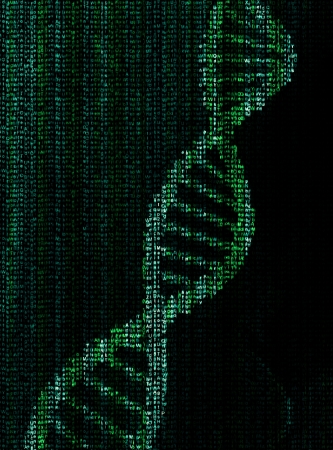 encrypted dna moleculeの写真素材