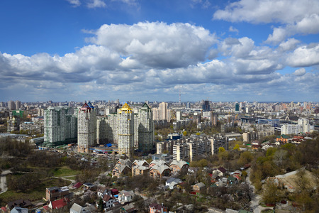 Kiev cityscape in springの写真素材