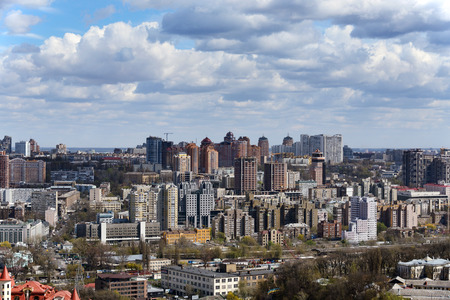 Kiev cityscape in springの写真素材