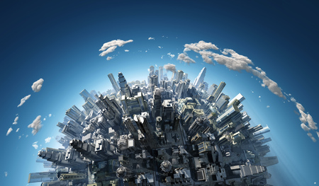 megalopolis aerial view megalopolis aerial view