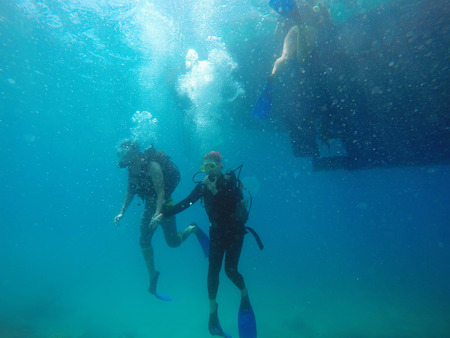 scuba divingの写真素材