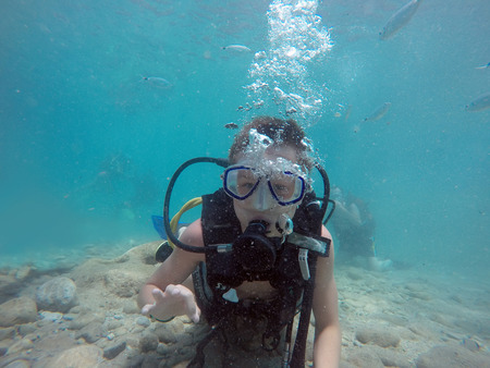 scuba divingの写真素材