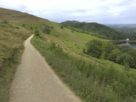Malvern Hills, Worcestershire, footpath by British Camp, June 2011