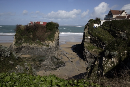 Newquay main harbour in Cornwall
