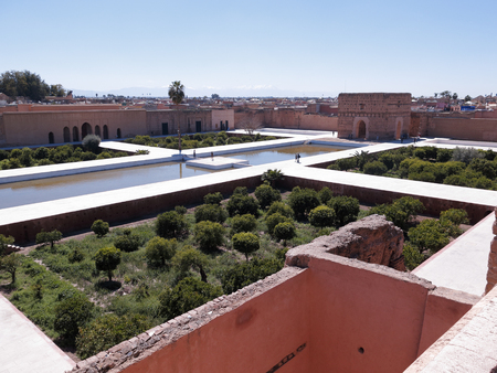 Badia Palace, Mararkesh, Moroccoのeditorial素材