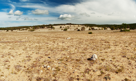 Droughty land of Olkhon islandの写真素材