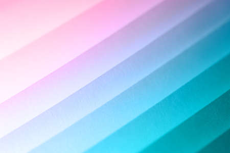Pastel ribbed abstract structure made of paper sheets