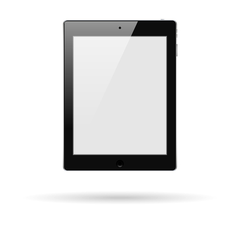 Tablet on a white background. Vector. New technologyのイラスト素材