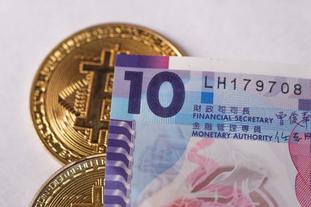 chine money bitcoinの写真素材