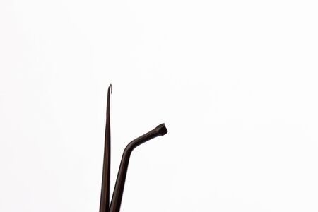 Dental Tools on whiteの写真素材