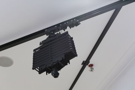 fixture for studio light on the ceiling. PhotoStudio light on the ceiling with lamps
