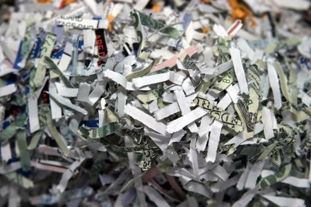 shredding secret documentsの写真素材