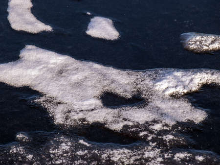 abstract snow texture, blurry ice backgroundの写真素材
