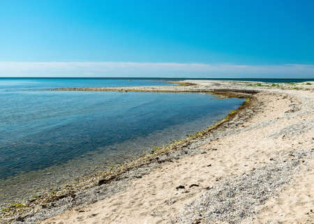 beautiful traditional Saaremaa seascape, Baltic Sea, Saaremaa Island, Sorves Peninsula, Estoniaの写真素材