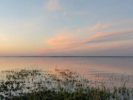 Sunset background, natural view of abstract photo concept.の写真素材