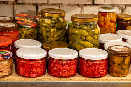 homemade preserves, food storage, home food storage in the basement, food in glass jars