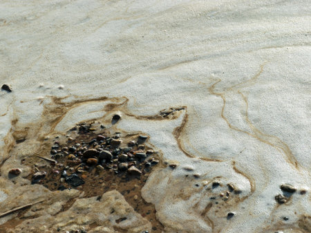 abstract wallpaper with sea water and foam, beautiful texture and reflections