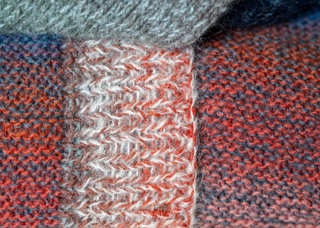 knitted finished work, knit texture, knitwear fashion, wool socks and needles, knitting hobby,...