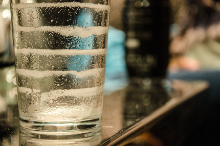 A beer in five glupsの写真素材