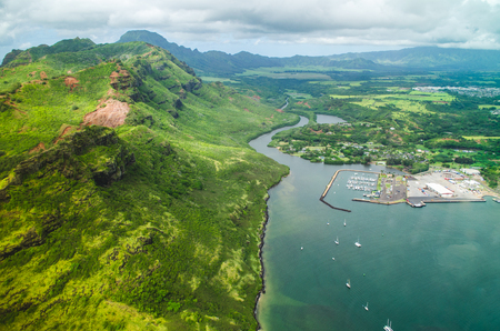 Kauai is Hawaii's fourth largest island and is sometimes called the Garden Island, which is an entirely accurate descriptionの写真素材