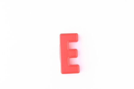 Colorful capital letter over white backgroundの写真素材