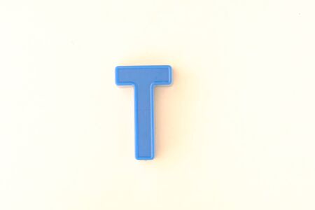 Colorful capital letter over white backgroundの写真素材