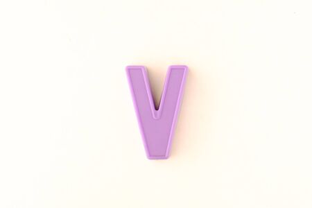 Colorful capital letter over white backgroundの写真素材
