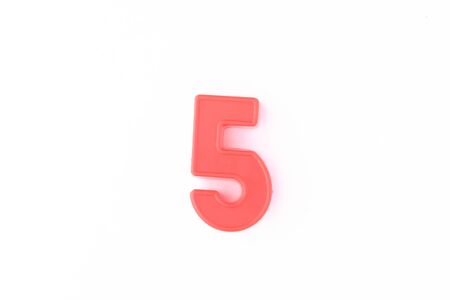 Colorful capital letter over white backgroundの写真素材