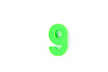 Colorful capital letter over white backgroundの写真素材