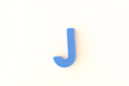 Colorful capital letter over white backgroundの写真素材