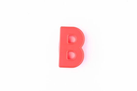 Colorful capital letter over white backgroundの写真素材