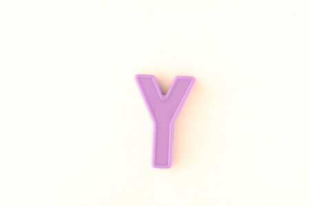Isolated colorful letter over white backgroundの写真素材