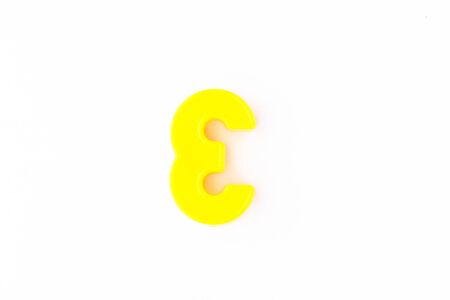 Isolated colorful letter over white backgroundの写真素材
