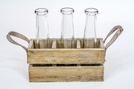crate with bottlesの写真素材