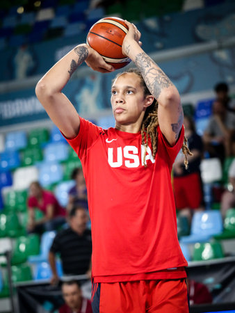 Spain, Tenerife, September 25, 2018: US basketball player Brittney Griner during the FIBA Women's Basketball World Cup 2018のeditorial素材