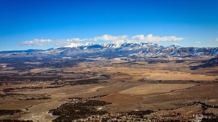 Looking across Southwest Colorado from Mesa Verde National Parkの写真素材