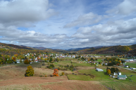 Valley in Highland County, Virginiaの写真素材