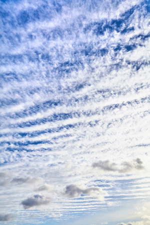 view of stratocumulus cloudsの写真素材