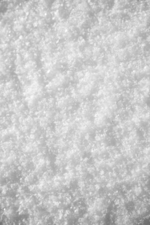 Snow texture, winter background, clean surface, top viewの写真素材