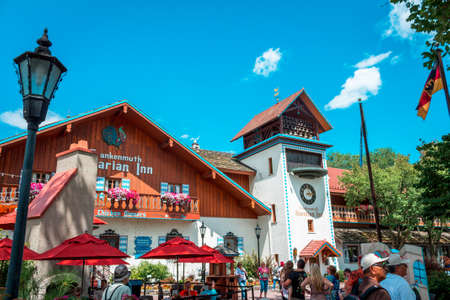 Bavarian Inn in downtown Frakenmuth Michiganのeditorial素材