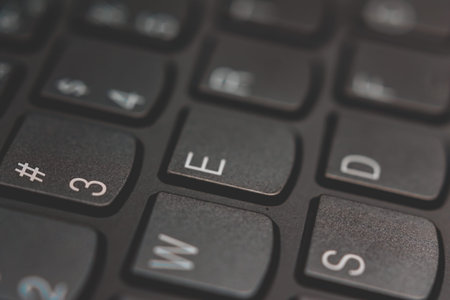 Close up shot of keys on a keyboard