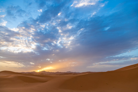 Sahara Desert Sunriseの写真素材