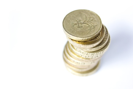 British Pound Coinsの写真素材