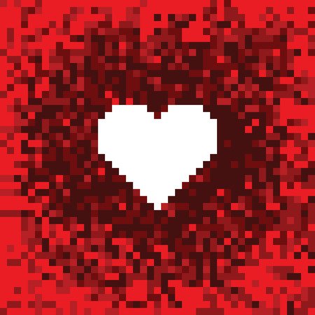 Pixel Heartのイラスト素材